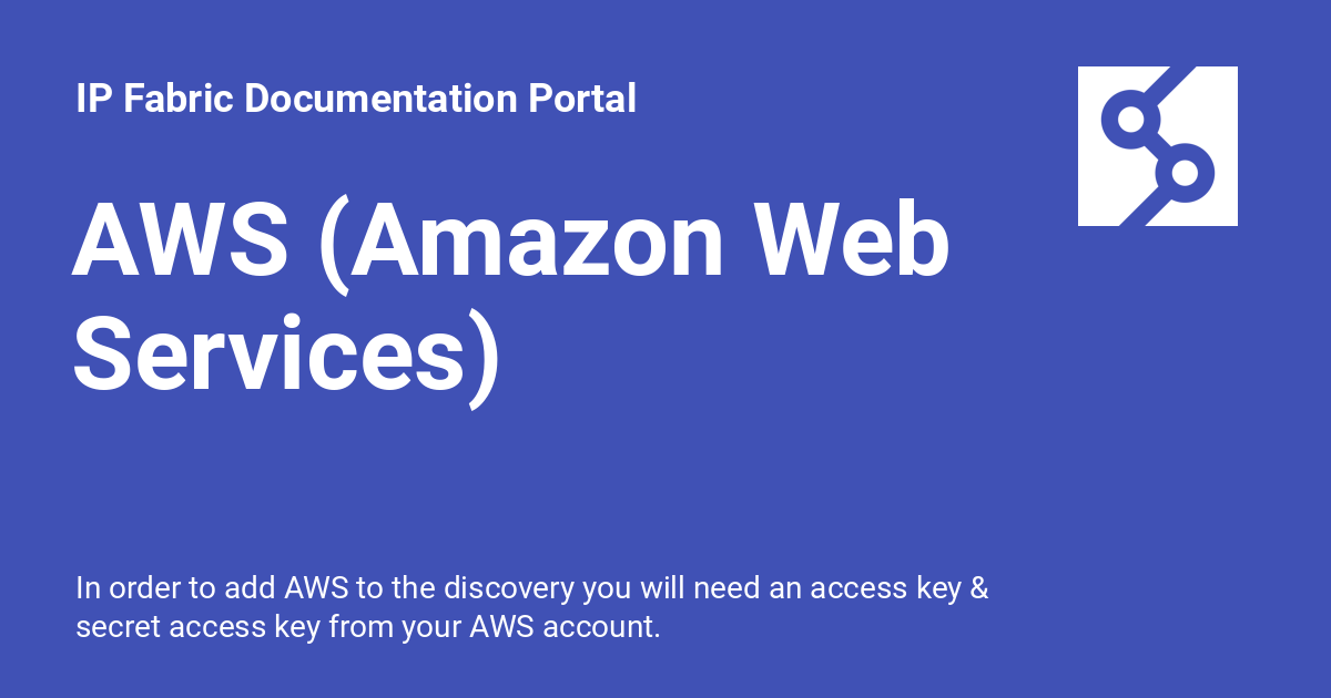 Aws amazon web services ip fabric documentation portal