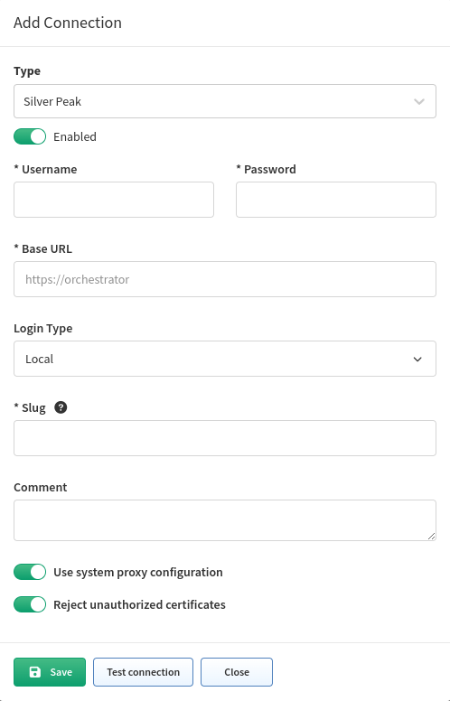 Add Silver Peak API