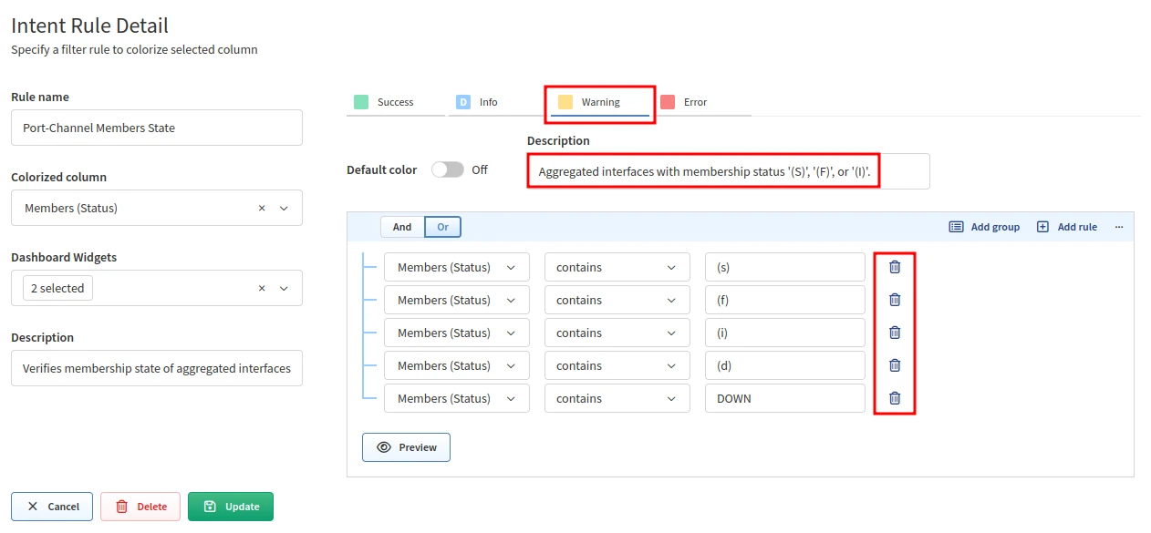 Remove rules from color/state