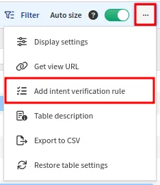Add intent verification rule option