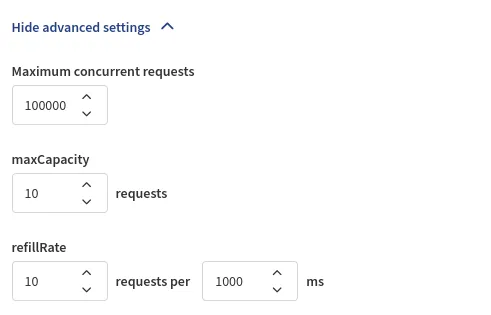 Advanced settings for Meraki REST