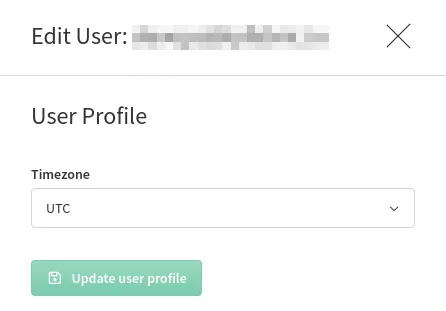 Edit LDAP/SSO user