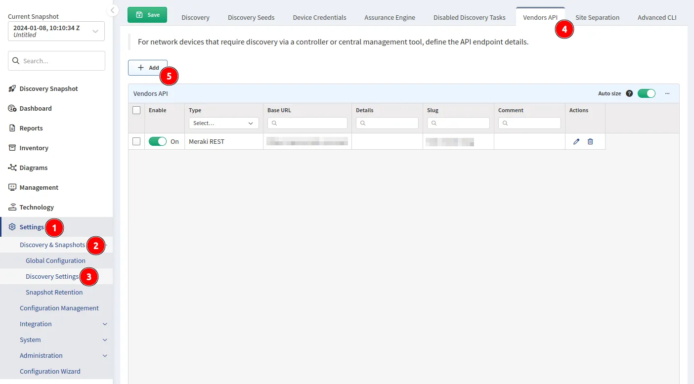 Add Vendor API
