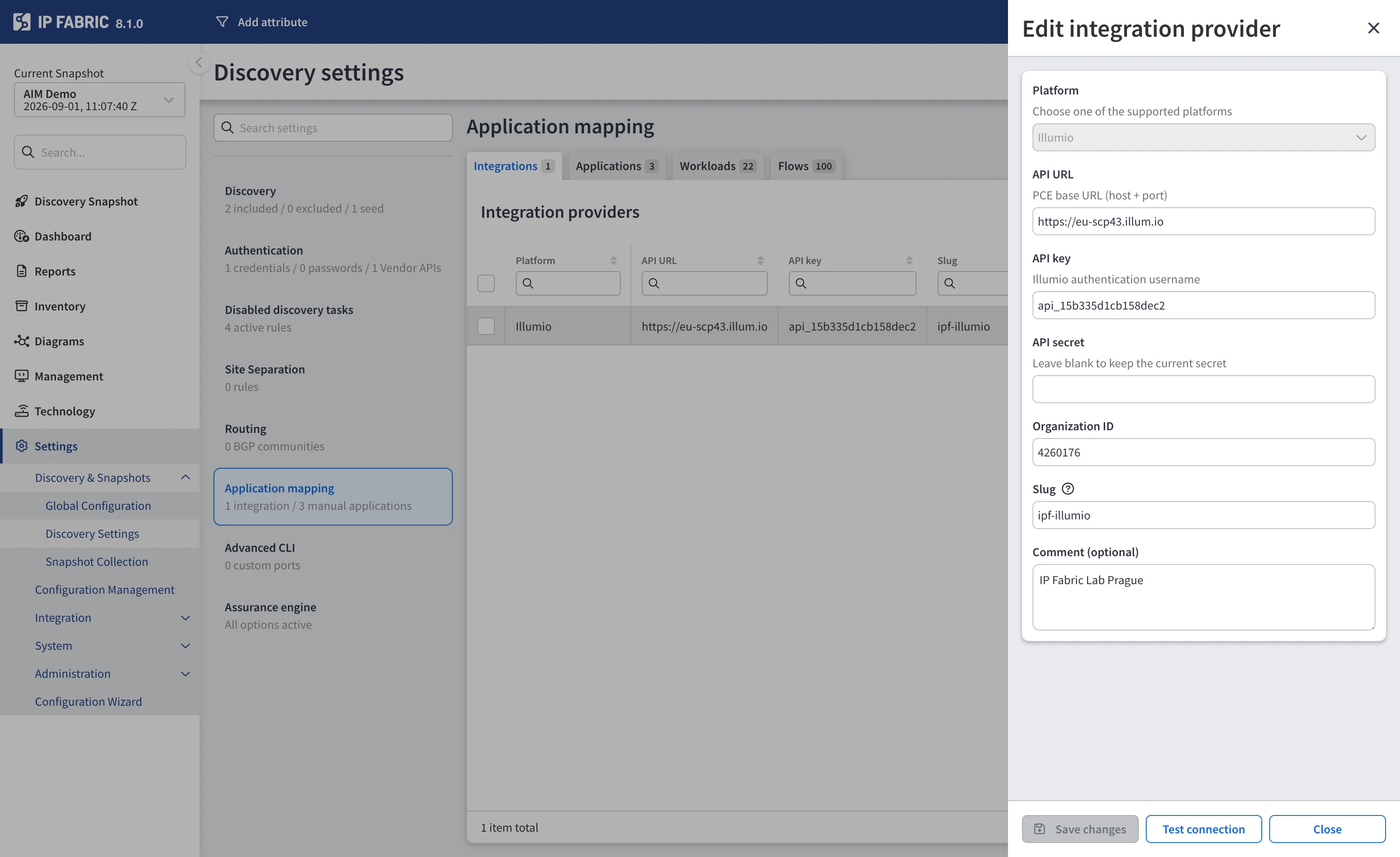Add integration provider dialog
