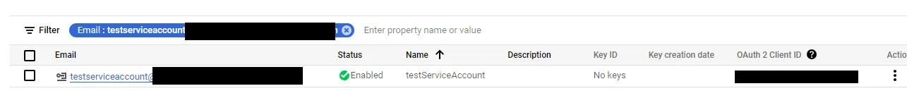 Select the account