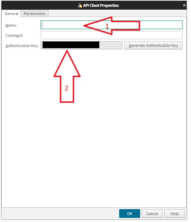 Create new API key