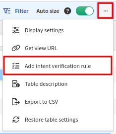 Add intent verification rule option