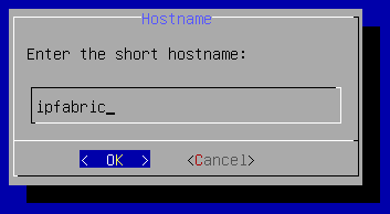 Enter the short hostname