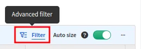 Advanced Filter