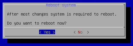 Reboot system